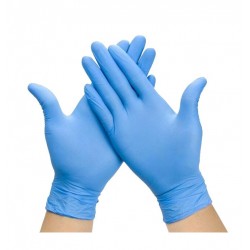 Luvas Nitrilo Tamanho M (Azul)