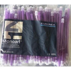 Aspirador Saliva 100 unidades (violeta)