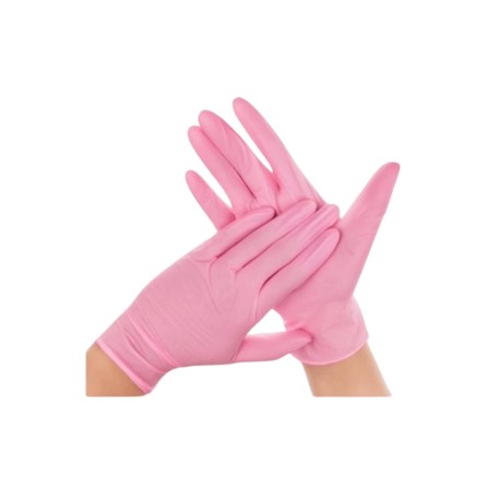 Luvas Nitrilo Tamanho XS (Rosa)