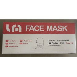 Máscaras Cirurgicas Rosa Tipo IIR